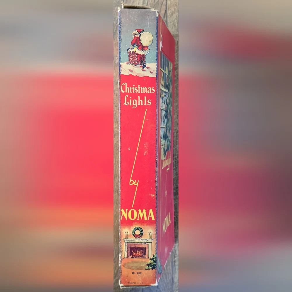 Vintage 1939 Christmas Lights By Noma in Original Box Bakelite C7